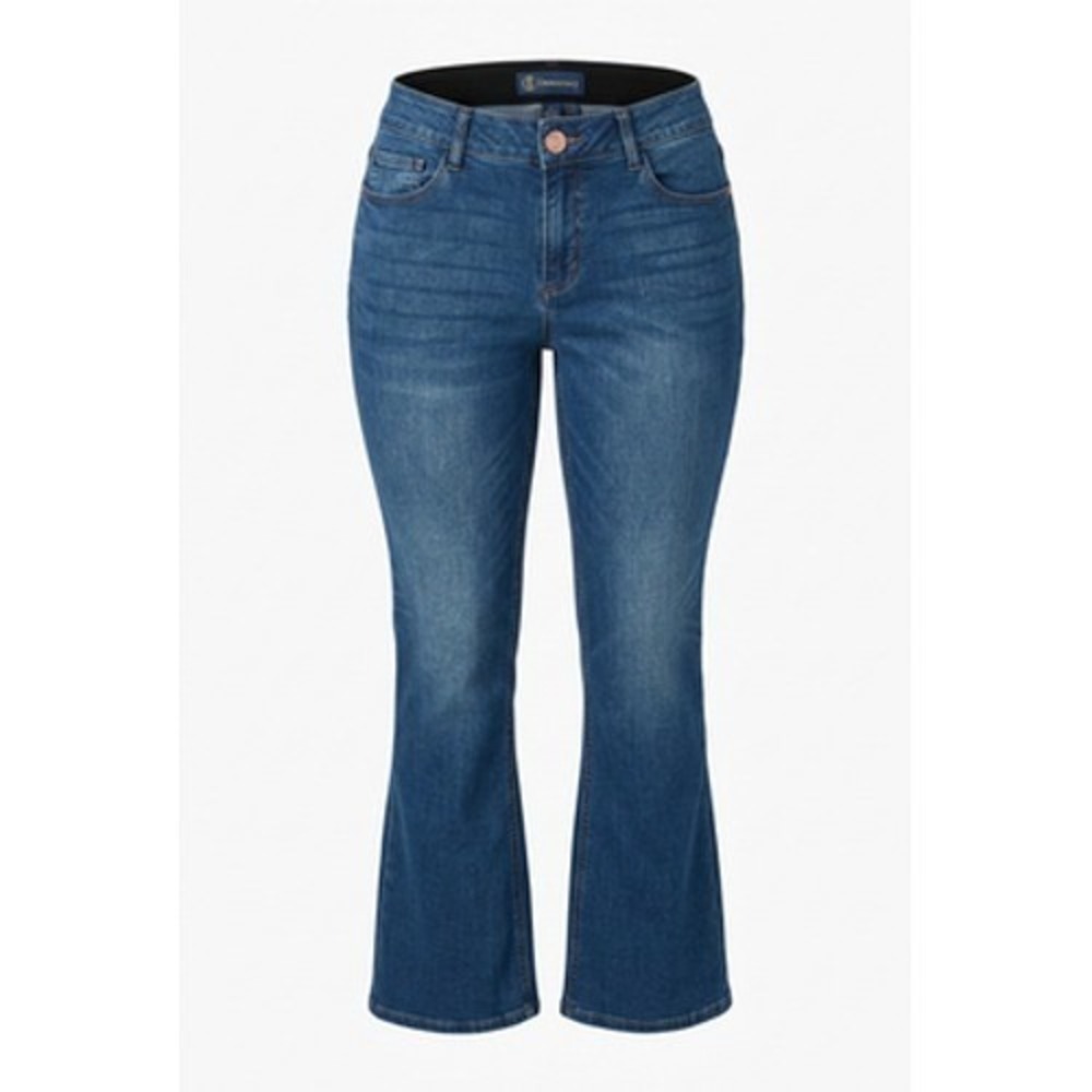Democracy Jeans Women 8 Blue Mid Rise Bootcut Absolution Shaping Stretch Denim